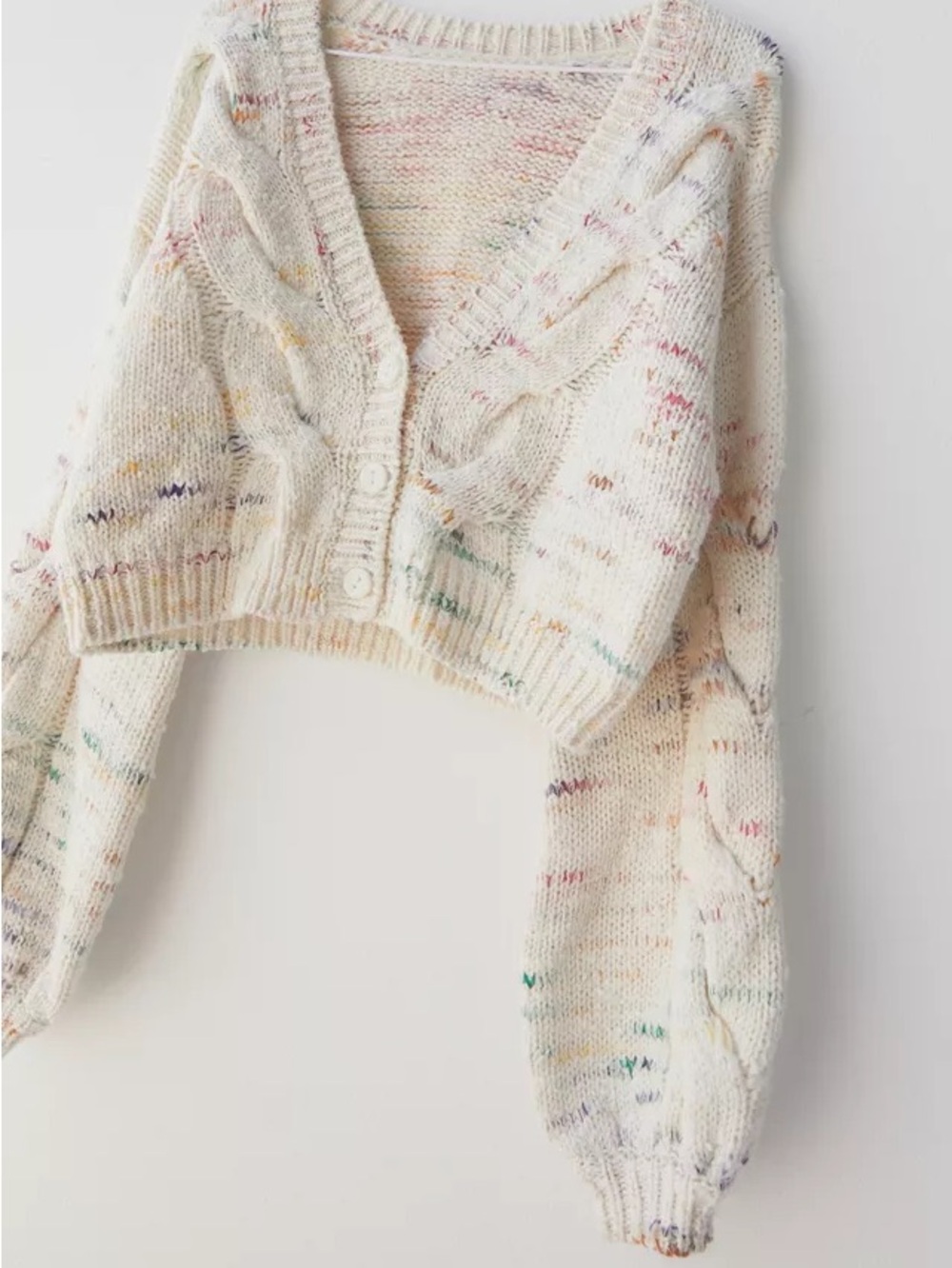 Kimchi Blue Cardigan with Multicolor Speckles